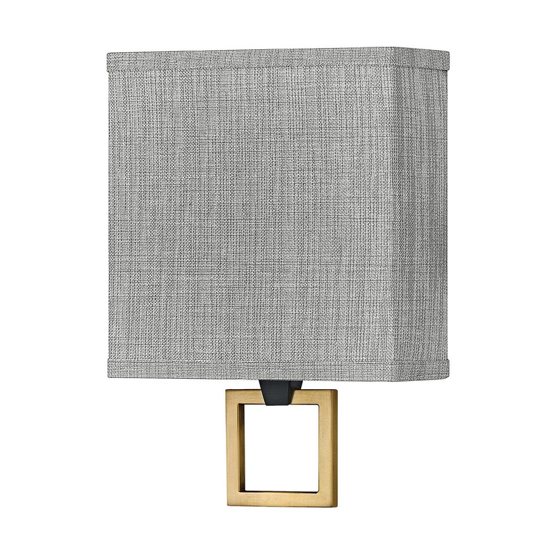 LED Wall Sconce from the Link Heathered Gray Collection in Black Finish by Hinkley