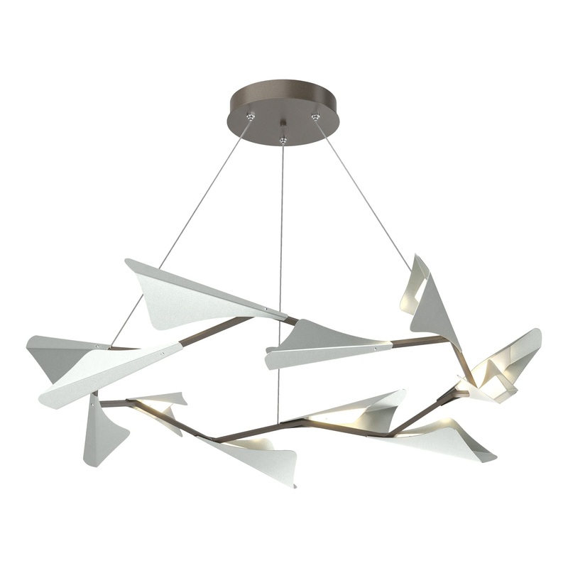 Plume 12-Light LED Pendant Dark Smoke Vintage Platinum