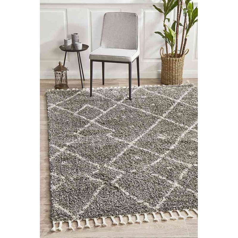 Saffron 44 Grey by Rug Culture – 170X120CM – RECTANGLE