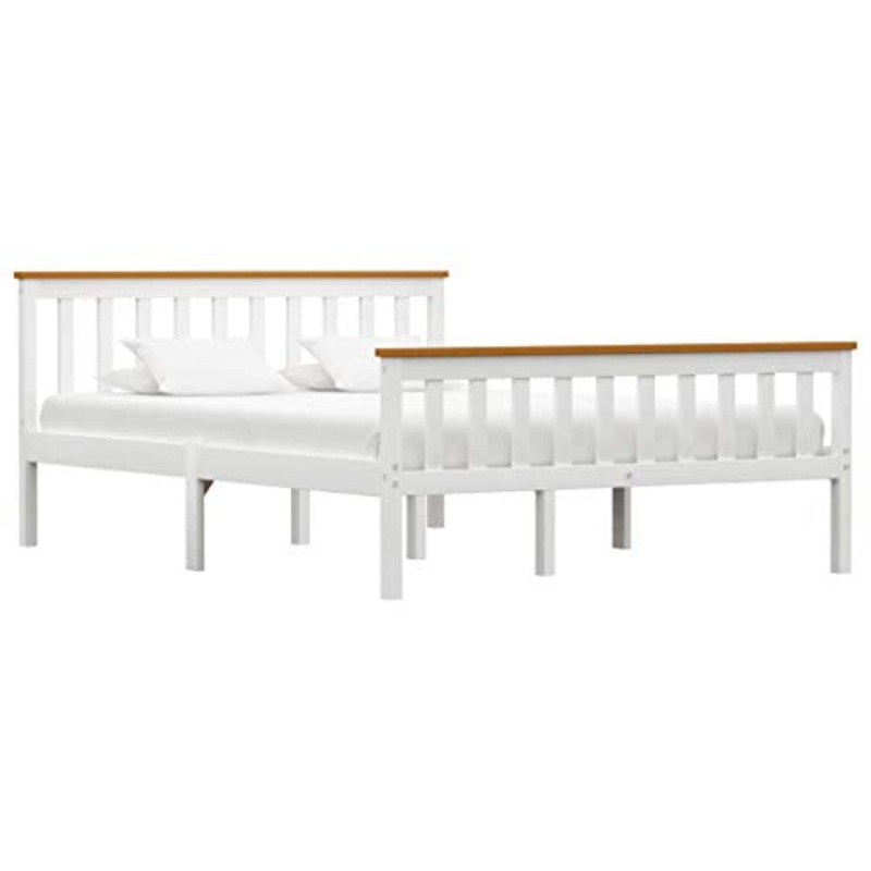 SKM Giroletto Bianco in Legno Massello di Pino 140×200 cm (25kg)
