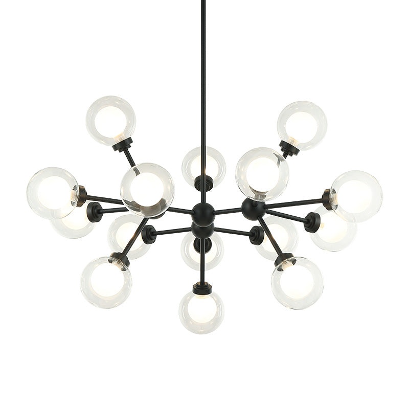 Solaris 15-Light Pendant Matte Black