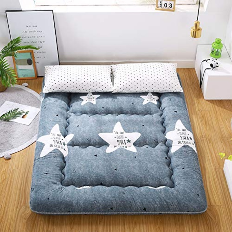 Tiam Materasso Pieghevole Spesso Materasso Futon,Tappetino Tatami,Materassi da Letto Pieghevoli,Blue-180cmx220cm