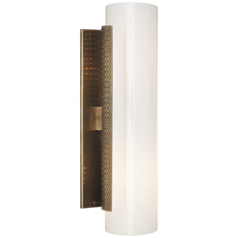 Two Light Wall Sconce from the Precision Collection in Antique-Burnished Brass Finish by Visual Comfort Signature