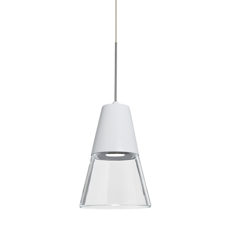 Besa 1XT-TIMO6WC-LED-SN Timo 6 One Light Pendant Satin Nickel