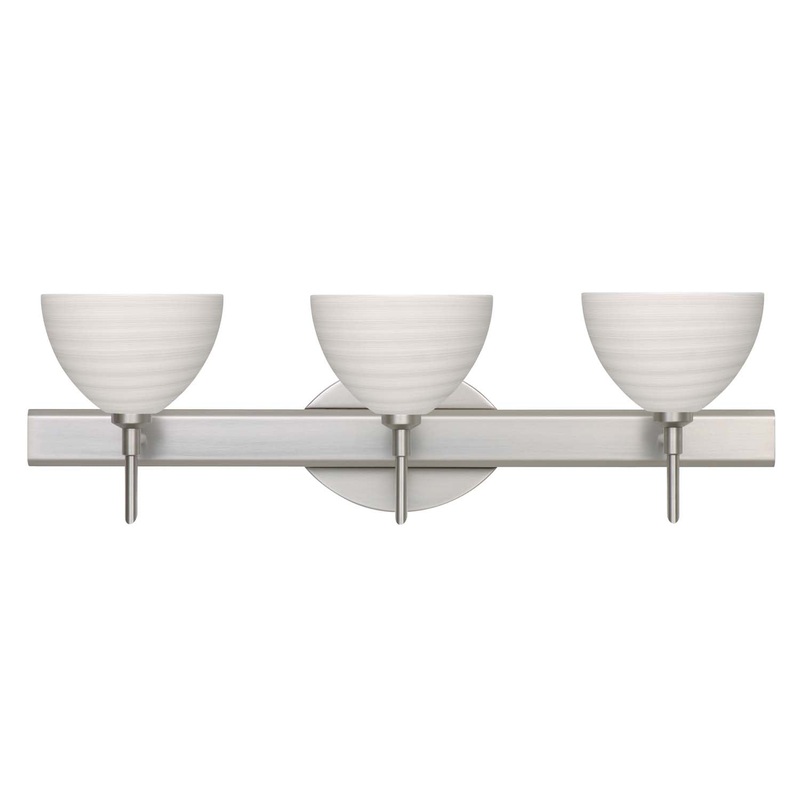 Besa 3SW-4679KR-SN Brella Three Light Wall Sconce Satin Nickel