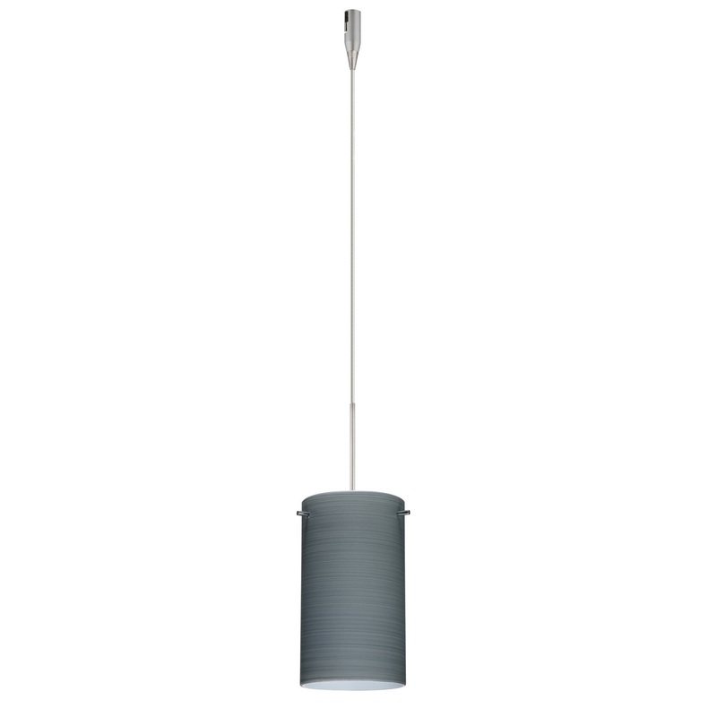 Besa RXP-4404TN-SN Stilo One Light Pendant Satin Nickel