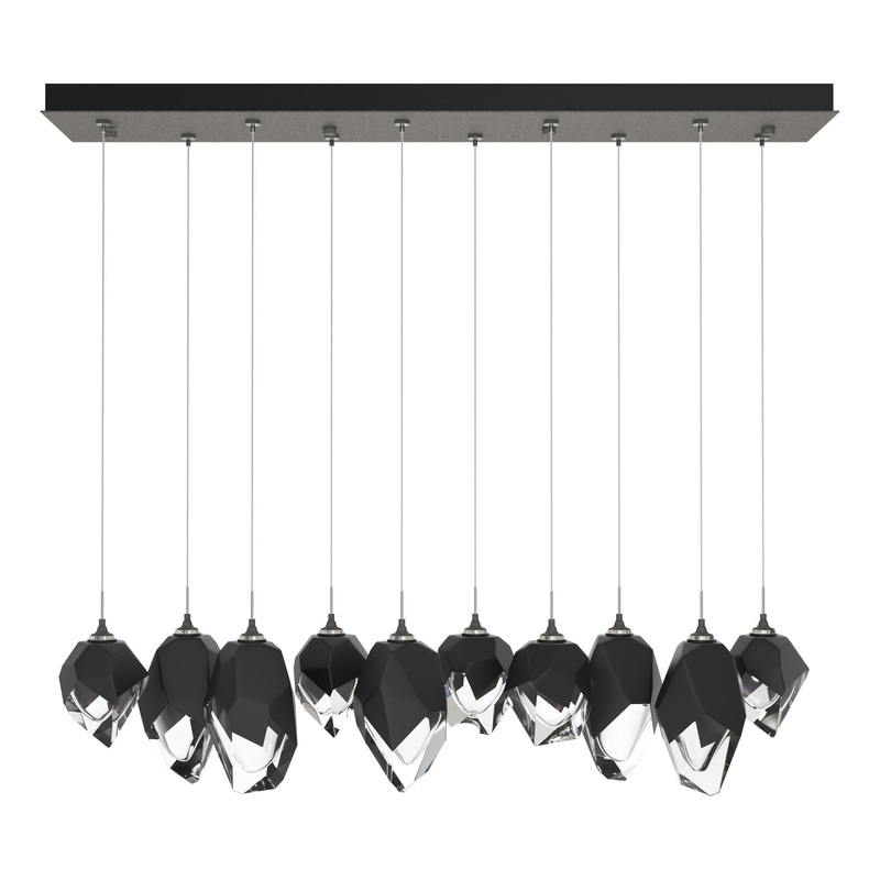 Chrysalis 10-Light Mixed Crystal Pendant Natural Iron Black Crystal (BP)