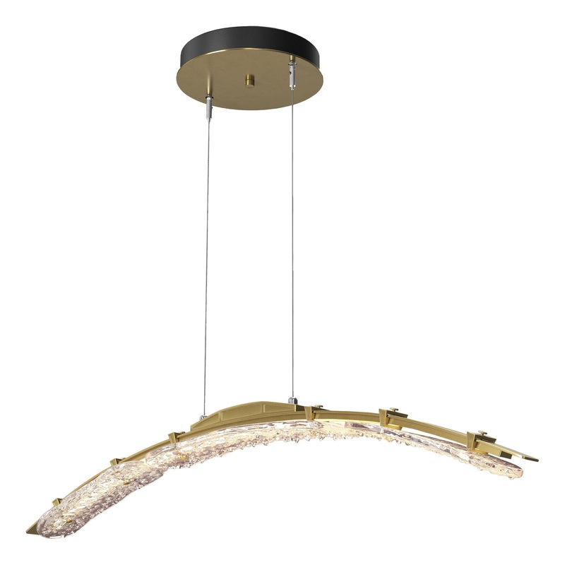 Glissade Large LED Pendant Modern Brass