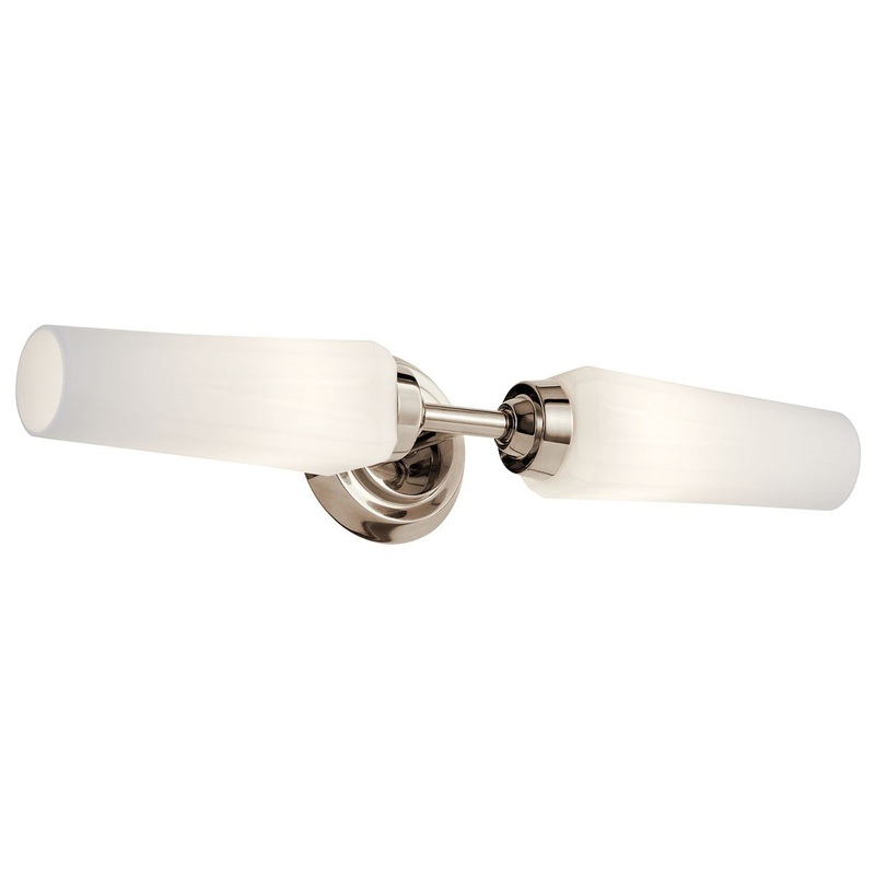 Kichler 55074PN Two Light Wall Sconce, Polished Nickel