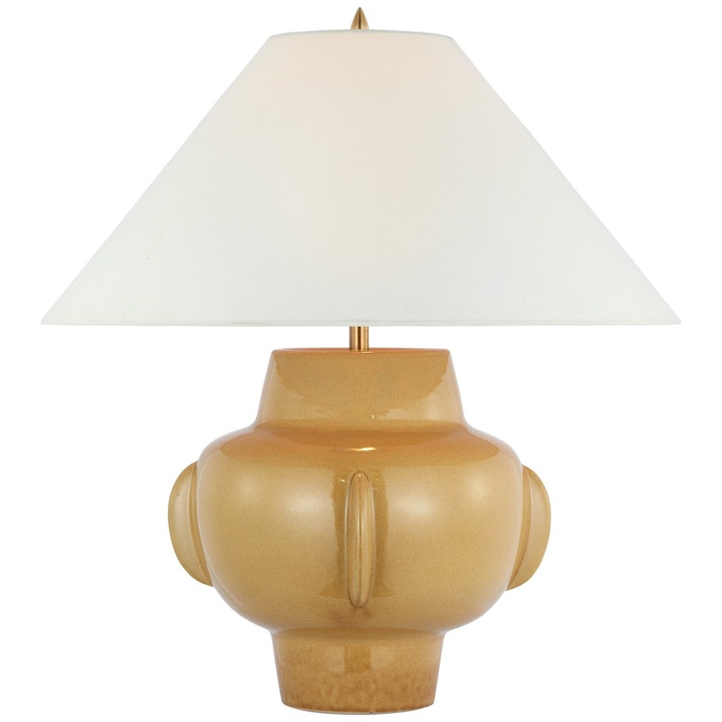 LED Table Lamp from the Cap-Ferrat Collection in Light Honey Finish by Visual Comfort Signature