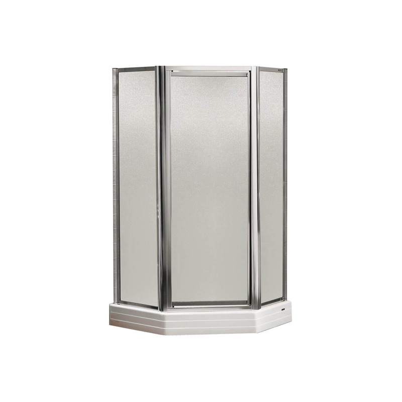 MAAX 137720-965-084-000 Silhouette Plus Neo-angle 36 x 36 x 70 in. Pivot Shower Door for Corner Installation with Hammer glass in Chrome