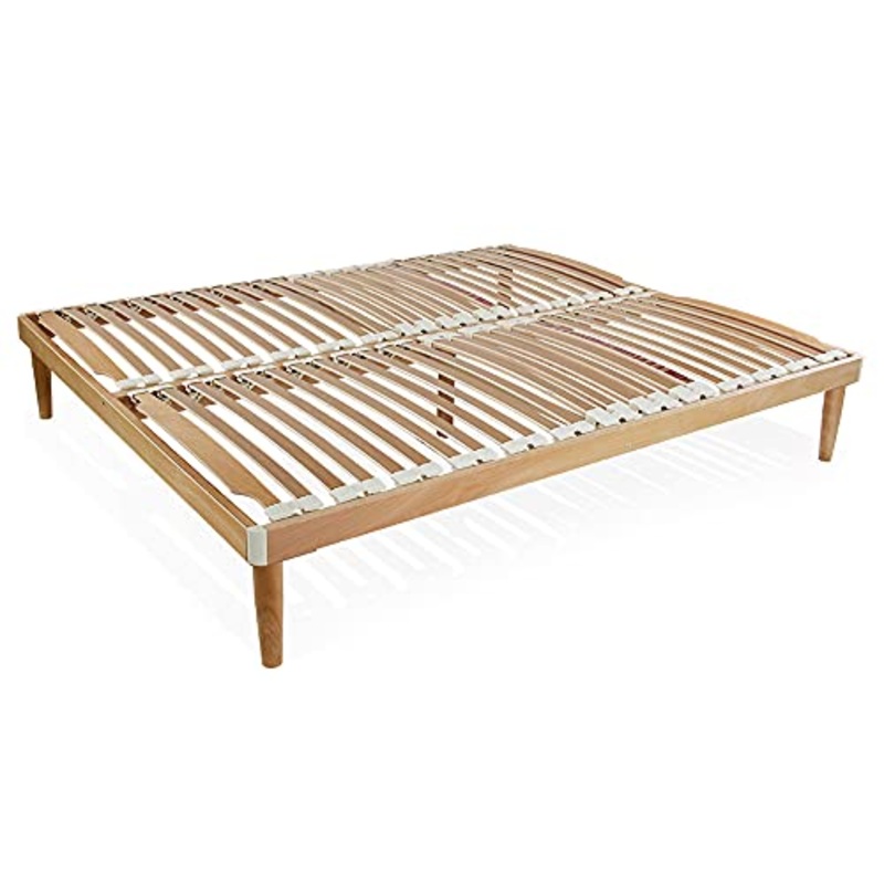 SomnusSana Rete Ortopedica in Legno di Faggio 160×190 Matrimoniale Alta 37 cm Made in italy