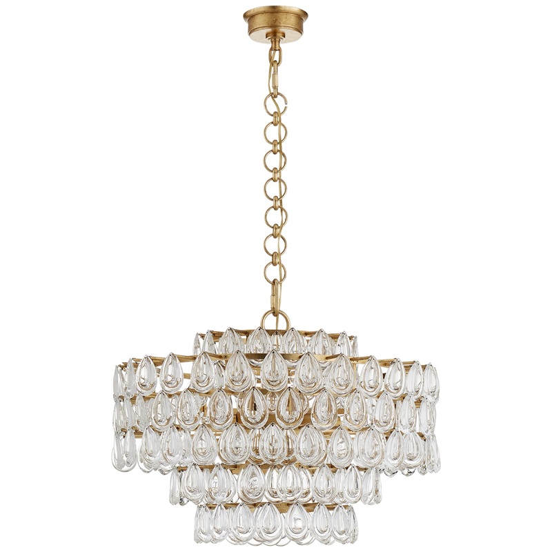 12 Light Chandelier from the Liscia Collection in Gild Finish by Visual Comfort Signature