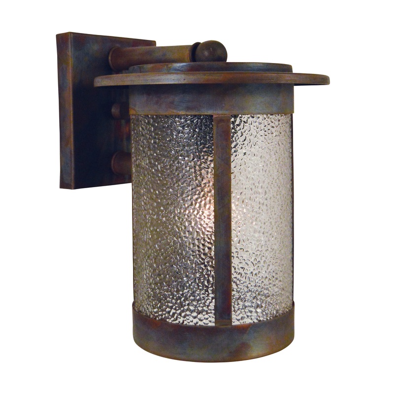 Arroyo SAB-7DD-RC Santorini One Light Wall Mount Raw Copper
