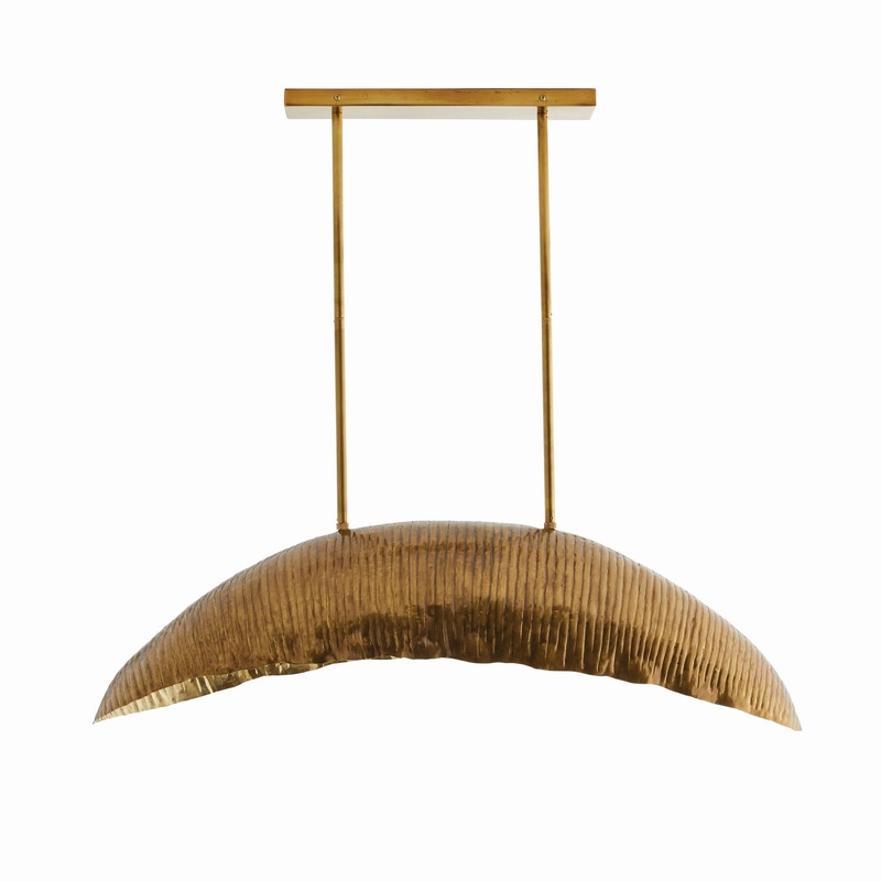 Arteriors 44789 Ozark Four Light Pendant Vintage Brass