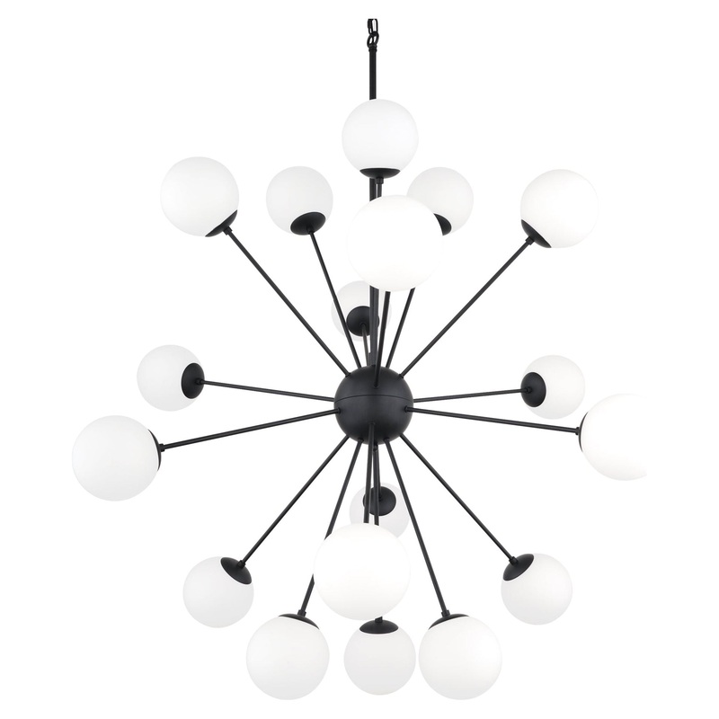 Barbara 18-Light Chandelier Matte Black