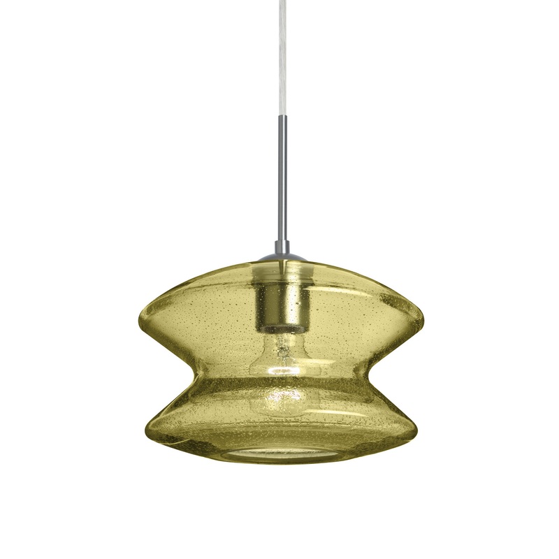 Besa 1JT-ZENGD-SN Zen One Light Pendant Satin Nickel (Discontinued)