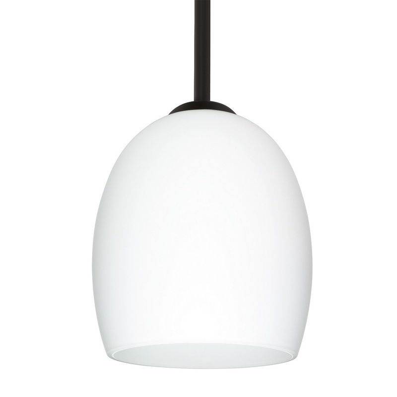 Besa 1TT-169707-BK Besa Lucia Stem Pendant One Light Pendant Black