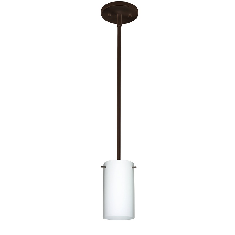 Besa 1TT-440407-LED-BR Stilo One Light Pendant Bronze