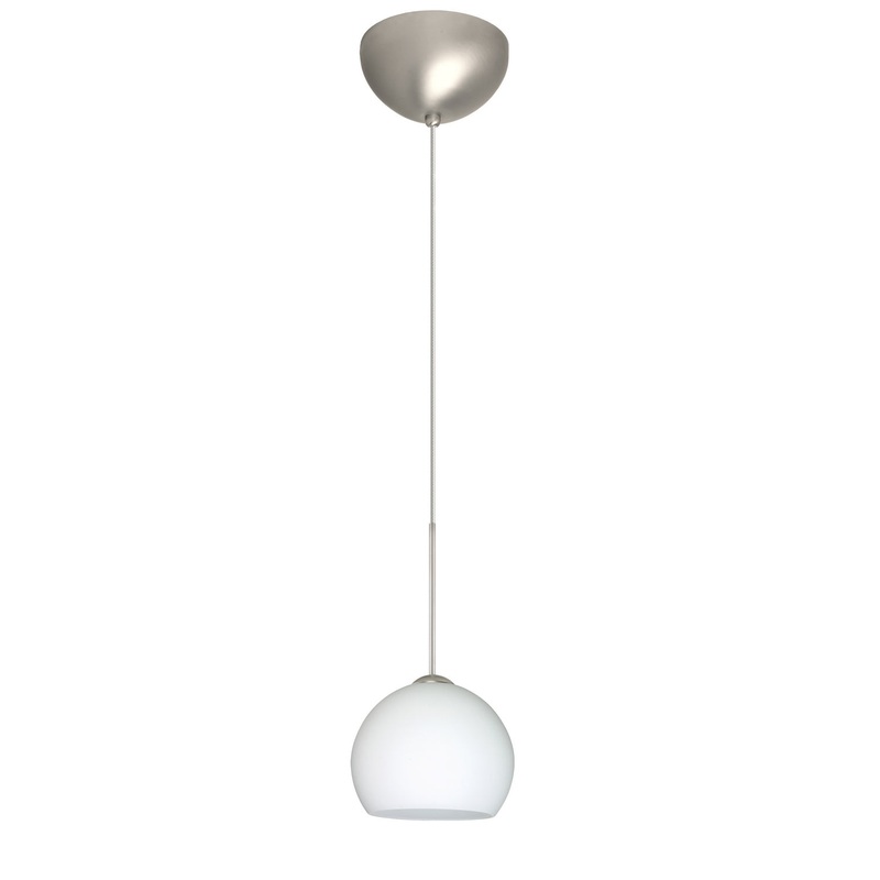Besa 1XC-565807-LED-SN Palla One Light Pendant Satin Nickel