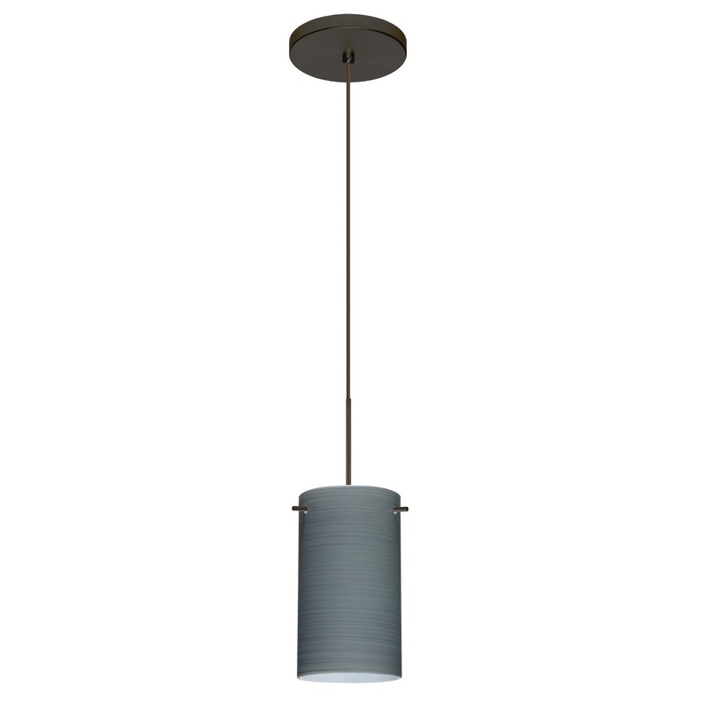 Besa 1XT-4404TN-LED-BR Stilo One Light Pendant Bronze