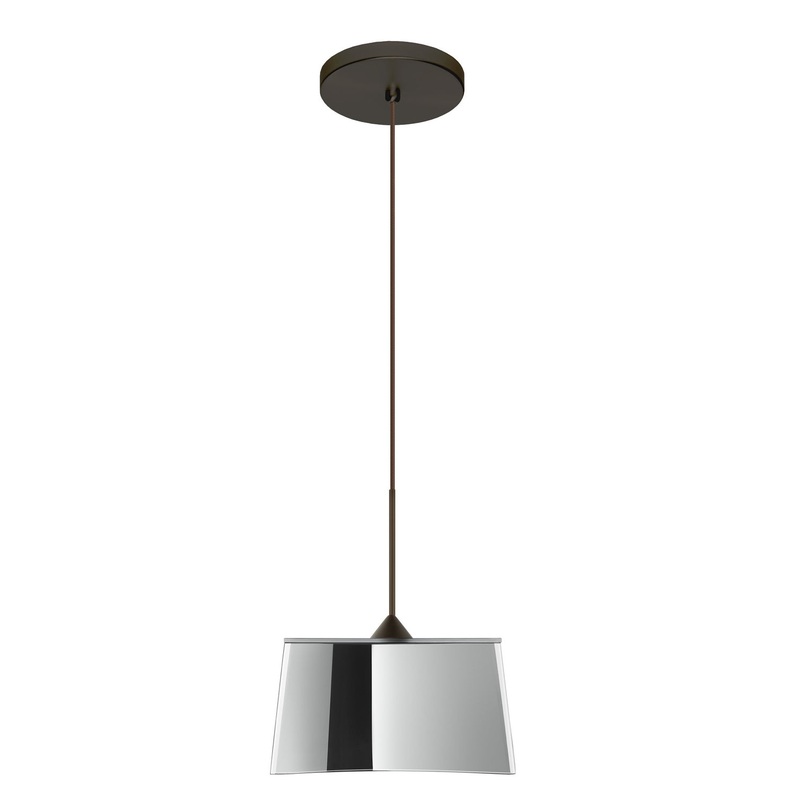 Besa 1XT-6773MR-LED-BR Groove One Light Pendant Bronze (Discontinued)