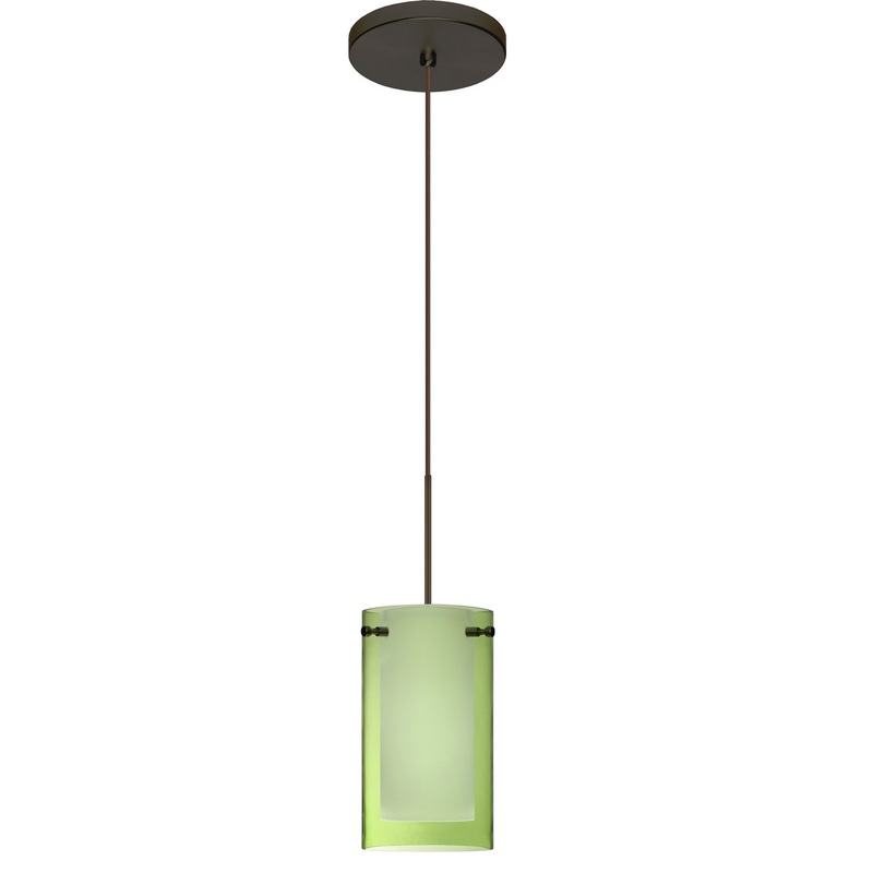 Besa 1XT-L44007-BR Pahu One Light Pendant Bronze