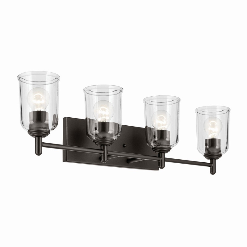Four Light Bath from the Shailene Collection in Olde Bronze Finish by Kichler