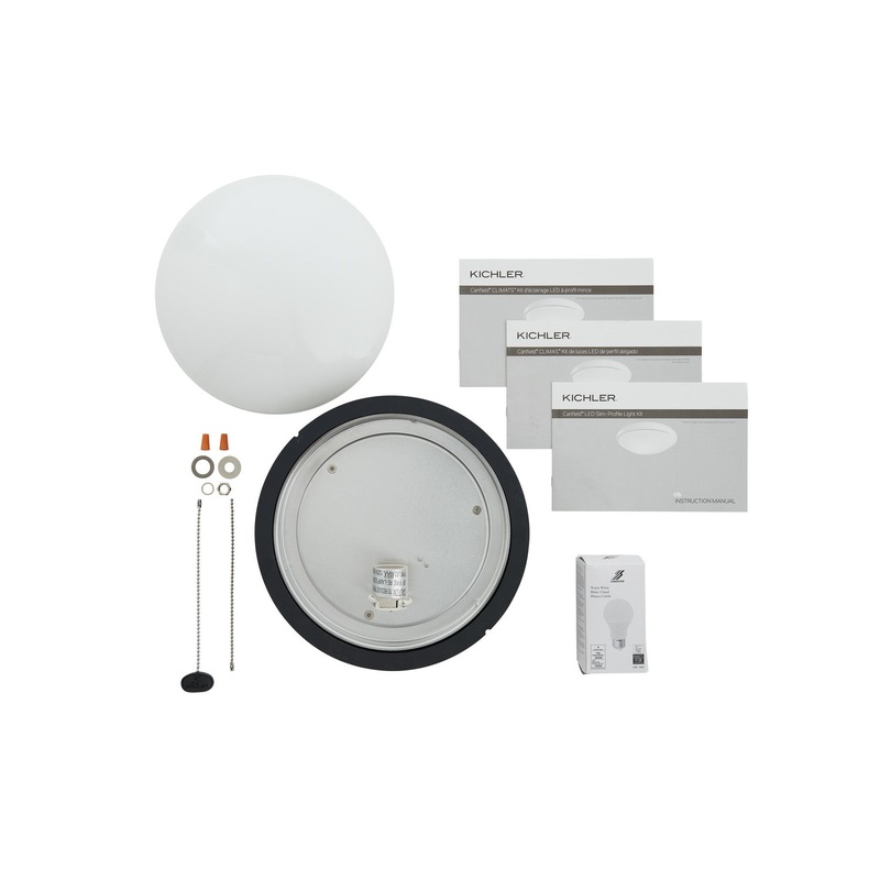 LED Fan Light Kit from the Accessory Collection in Distressed Black Finish by Kichler