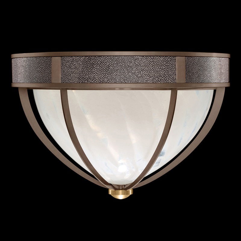 Mirage 18.75″W Round Flush Mount Bronze/Brass/Pebble