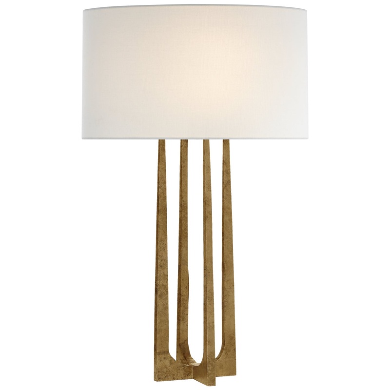 One Light Table Lamp from the Scala Collection in Gilded Iron Finish by Visual Comfort Signature