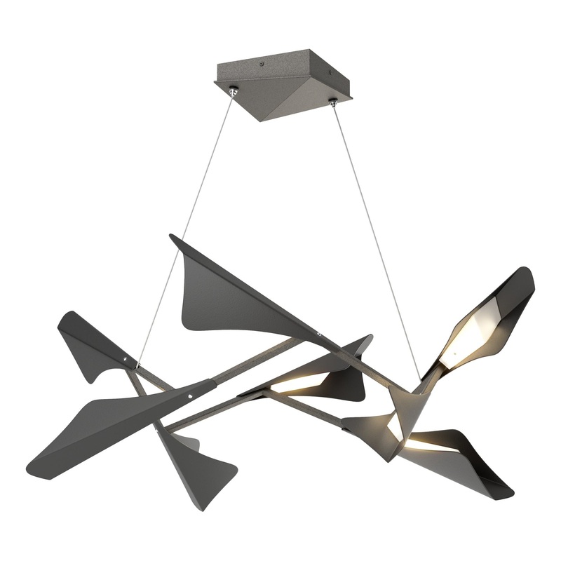 Plume 8-Light LED Pendant Natural Iron Black