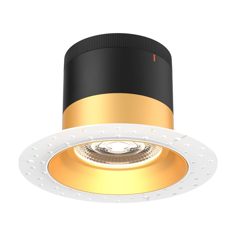 6″ Modular Downlight Gold (Trimless) 20 Degrees Regressed