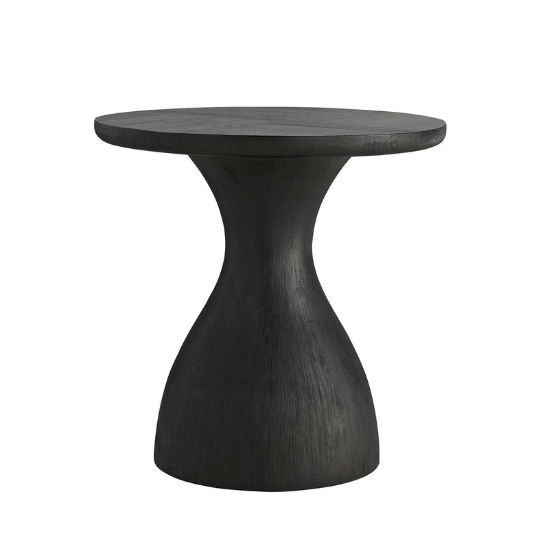 Arteriors 5073 Scout Side Table Sandblasted Soft Black Waxed
