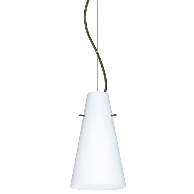 Besa 1KX-412407-BR Cierro One Light Pendant Bronze