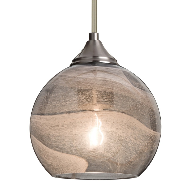 Besa 1TT-JILLYSM-EDIL-SN Besa Jilly Stem Pendant LED Pendant Satin Nickel