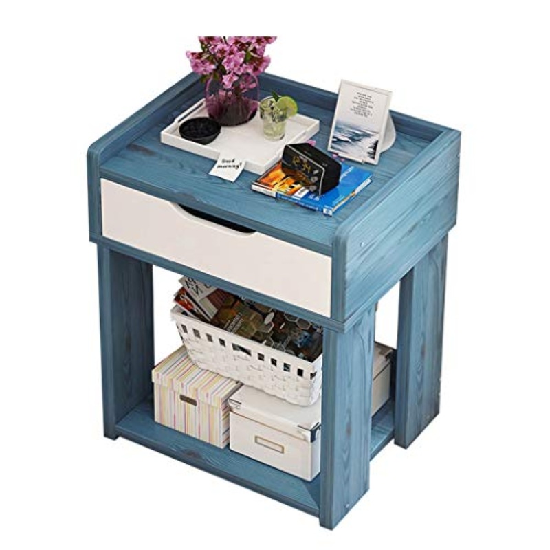 Comodini Decorazione Cassetto Household Addensare Assemblea Soggiorno Camera Bagno Locker Corridoio Studio Multifunzione 38X30X56cm MUMUJIN (Color : Blue)