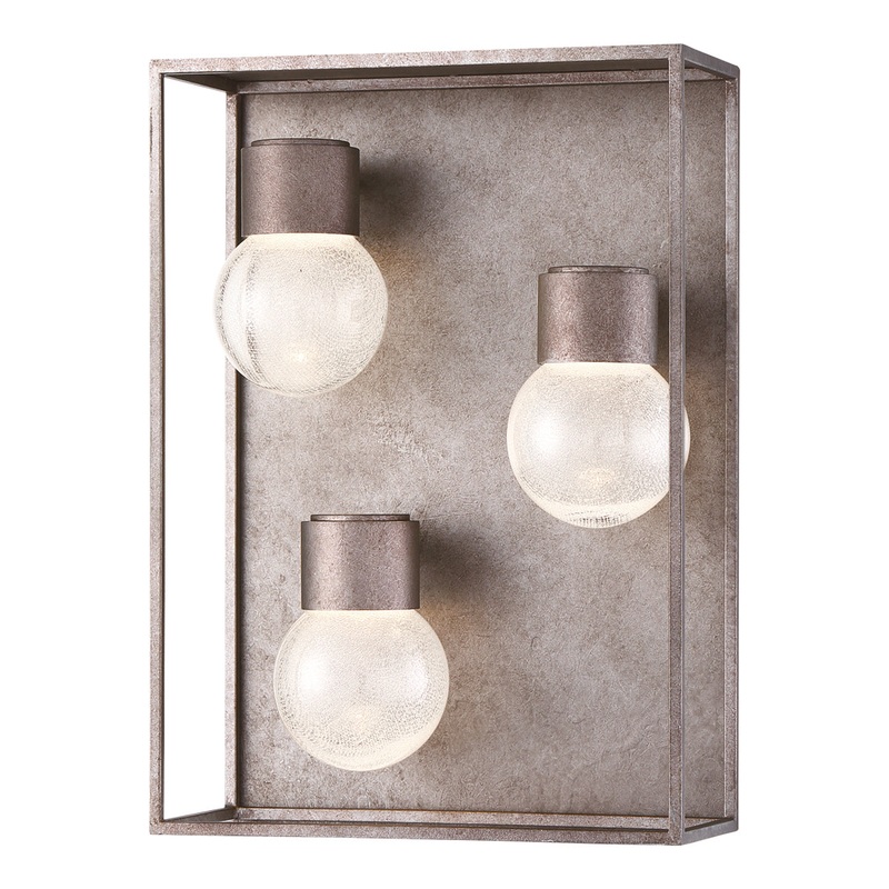 LED Outdoor Wall Mount from the Gibson Collection in Antique Grey Finish by Eurofase