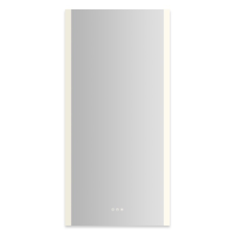 Medicine Cabinet AIO 24 x 48 Inch with Vertical Edge Lighting 1 Doors Triple Mirror Right Hinge