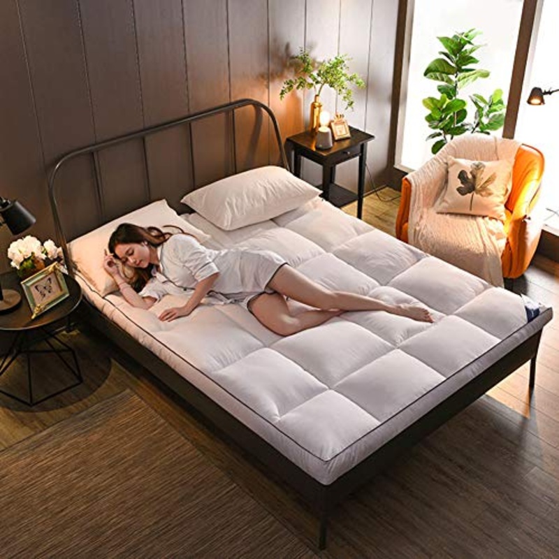 NSAIH Materasso Pieghevole Tatami,Antiscivolo,Materasso dormitorio, futon da Viaggio Portatile,Materasso da Pavimento Futon,Materasso Matrimoniale Singolo