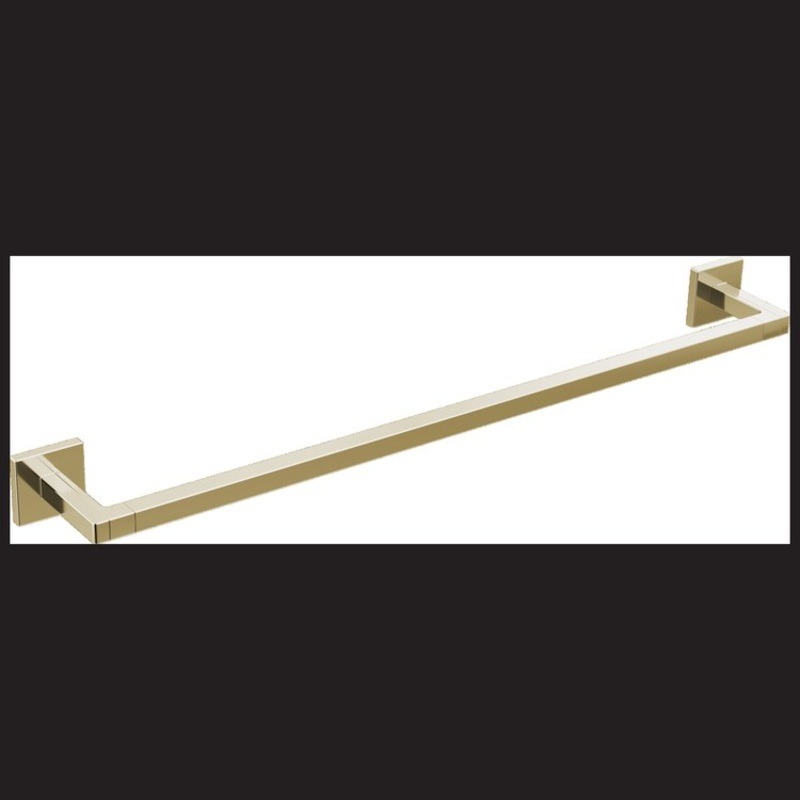 Towel Bar Frank Lloyd Wright 24 Inch Single Brilliance Polished Nickel Brass 3-5/16 Inch