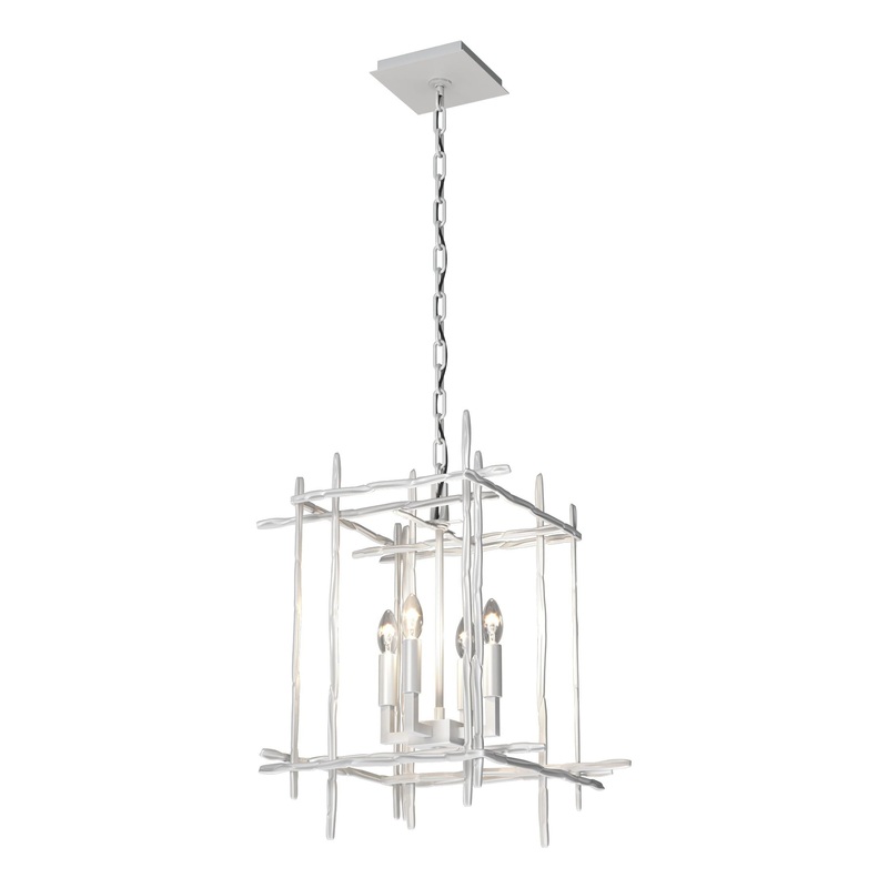Tura 4-Light Small Chandelier White