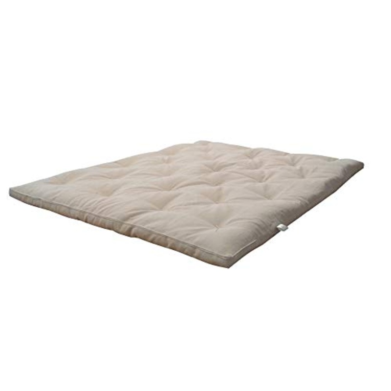 Vivere Zen – Futon Shiatsu 6 cm (2 Strati in Cotone Naturale) – Misure Extra XL – Misura 280×200 cm