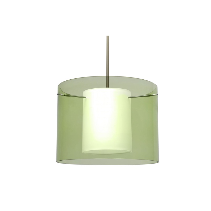 Besa 1TT-L00707-SN Pahu One Light Pendant Satin Nickel