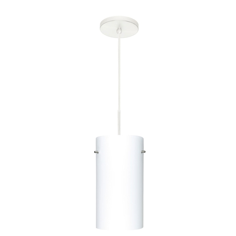 Besa 1VT-412007-WH Tondo One Light Pendant White (Discontinued)
