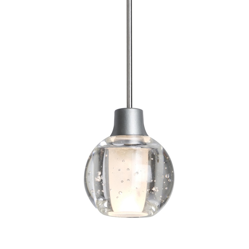 Besa 1XC-BOCA3BB-LED-SN Boca 3 One Light Pendant Satin Nickel