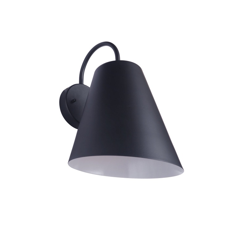 Craftmade ZA5014-MN Point Clear One Light Outdoor Wall Mount Midnight