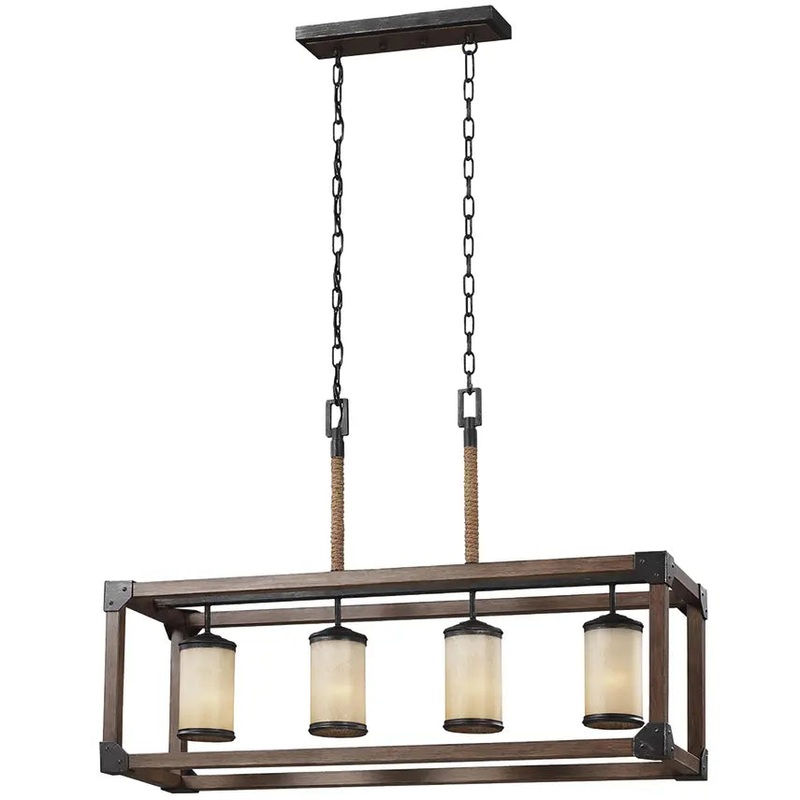 Dunning Four Light Island Pendant Stardust LED Bulb(s) Included