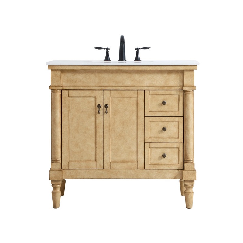 Elegant Lighting VF13036AB-VW Lexington Single Bathroom Vanity Antique Bronze