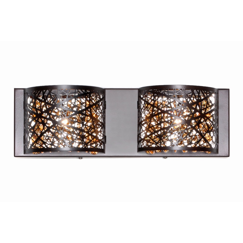 ET2 E21315-10BZ Inca Two Light Bath Vanity Bronze